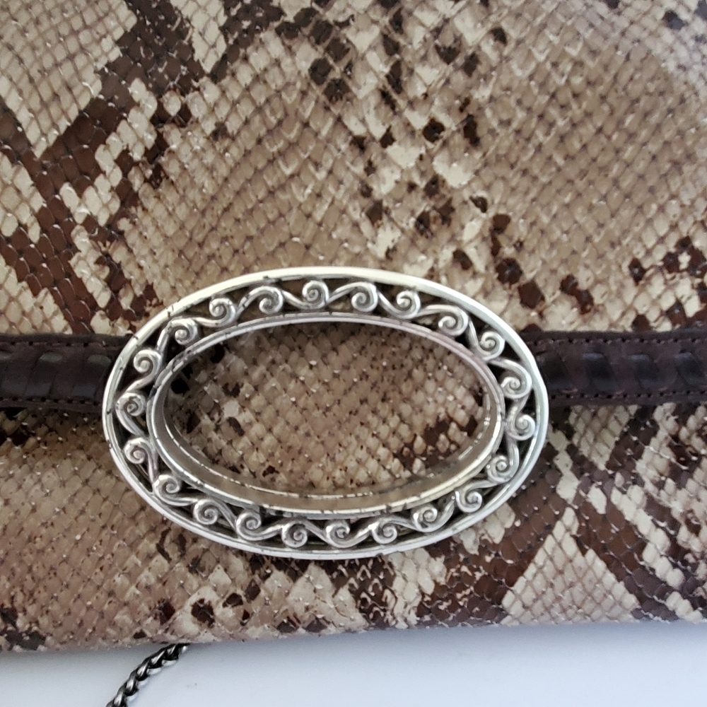 Brighton Python Convertible Crossbody Clutch Purse - image 8
